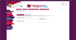 Desktop Screenshot of catalogue.bibliothequeceria.be
