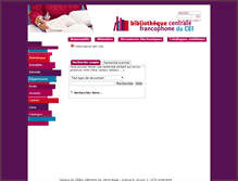 Tablet Screenshot of catalogue.bibliothequeceria.be
